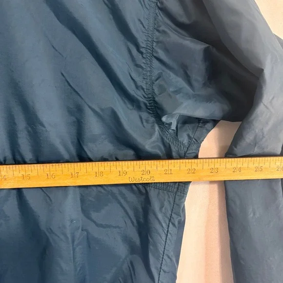 VTG Patagonia Reversible Windbreaker Womens M Navy Orange Snap T Pullover Hiking - Picture 9 of 12